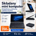 Składany Mini Komputer z Klawiaturą Wyprzedaż Magazynowa COD Za Pobranjem
