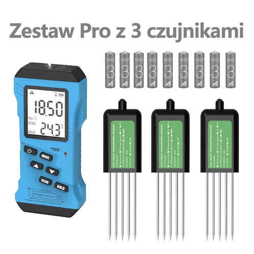 Nihig Cyfrowy Tester Gleby 7 w 1 | pH, NPK, EC, przewodność, wilgotność i składniki odżywcze | Do ogrodu, szklarni i rolnictwa | Dostawa w 3–5 dni
